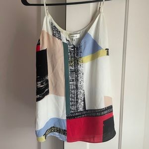 Color Block Babaton Aritzia Drapey Top in XS great condition